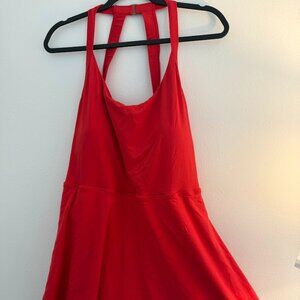 Softlyzero Airy Backless Twisted Cool Touch Dance Active Dress